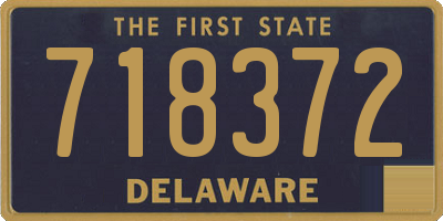 DE license plate 718372