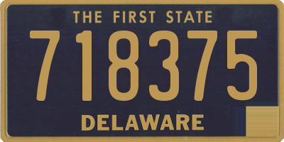 DE license plate 718375