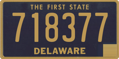 DE license plate 718377