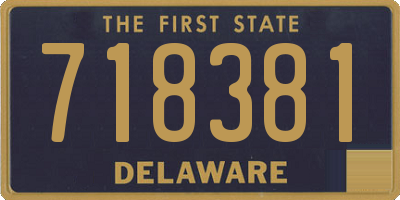 DE license plate 718381