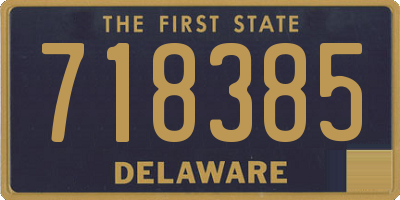 DE license plate 718385