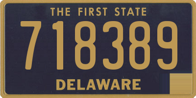 DE license plate 718389