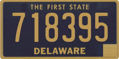 DE license plate 718395