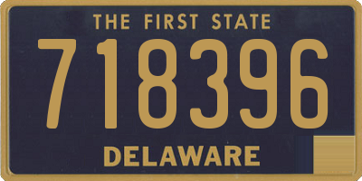 DE license plate 718396