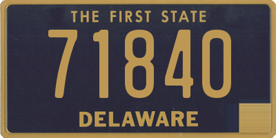 DE license plate 71840