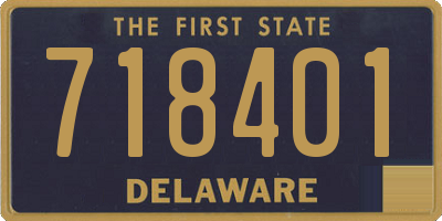 DE license plate 718401