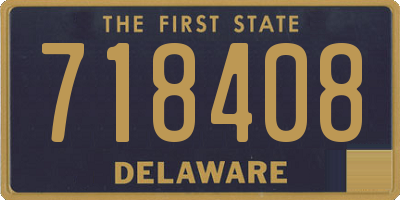 DE license plate 718408