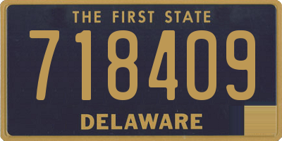 DE license plate 718409