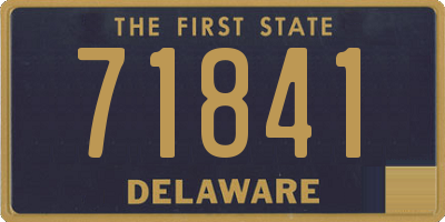 DE license plate 71841