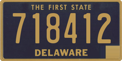 DE license plate 718412