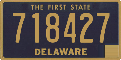 DE license plate 718427