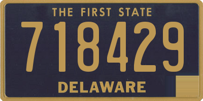DE license plate 718429