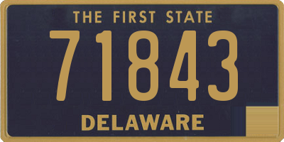 DE license plate 71843