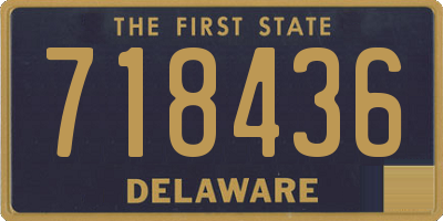 DE license plate 718436