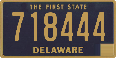 DE license plate 718444