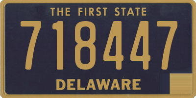DE license plate 718447