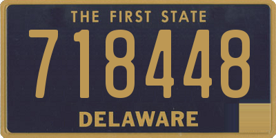 DE license plate 718448
