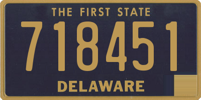 DE license plate 718451
