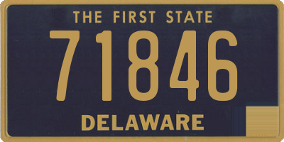 DE license plate 71846