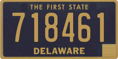 DE license plate 718461