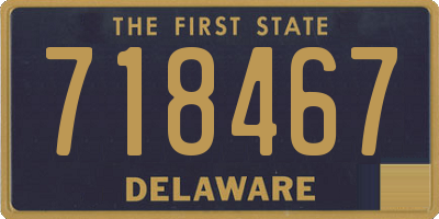 DE license plate 718467