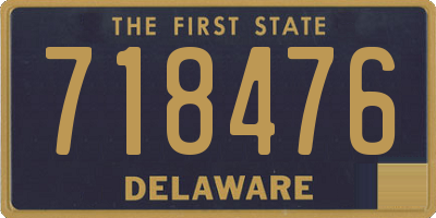 DE license plate 718476