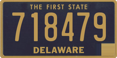 DE license plate 718479