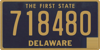 DE license plate 718480