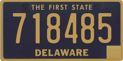 DE license plate 718485
