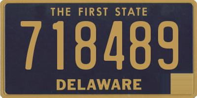 DE license plate 718489