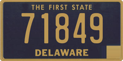 DE license plate 71849