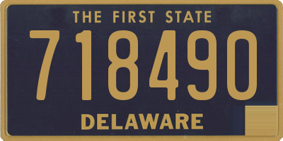 DE license plate 718490