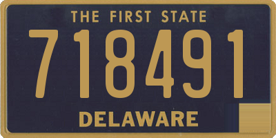 DE license plate 718491