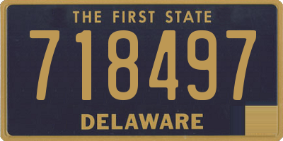 DE license plate 718497