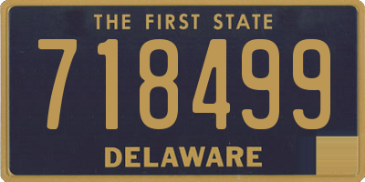DE license plate 718499