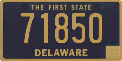 DE license plate 71850
