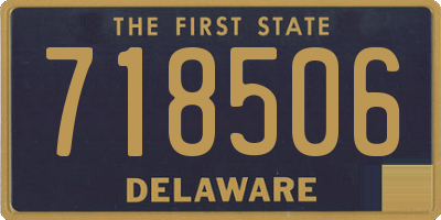 DE license plate 718506
