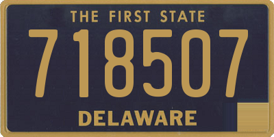 DE license plate 718507