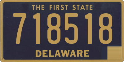 DE license plate 718518