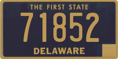 DE license plate 71852