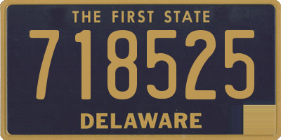 DE license plate 718525