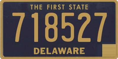 DE license plate 718527