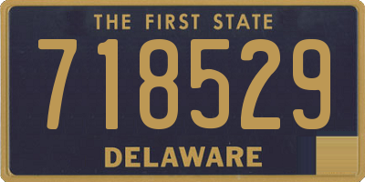 DE license plate 718529
