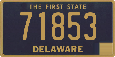 DE license plate 71853