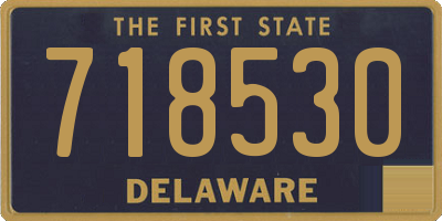 DE license plate 718530