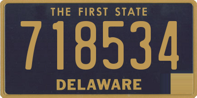 DE license plate 718534
