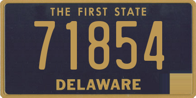 DE license plate 71854