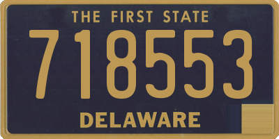 DE license plate 718553