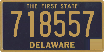 DE license plate 718557