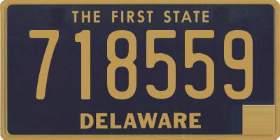DE license plate 718559
